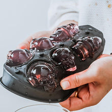 Load image into Gallery viewer, DIY Tool Whiskey Wine Cocktail Ice Cube 3D Silicone Mold Ice Cube Maker Skull Shape Chocolate Mould Tray Ice Cream Mould