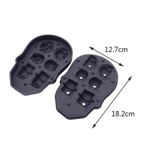 DIY Tool Whiskey Wine Cocktail Ice Cube 3D Silicone Mold Ice Cube Maker Skull Shape Chocolate Mould Tray Ice Cream Mould